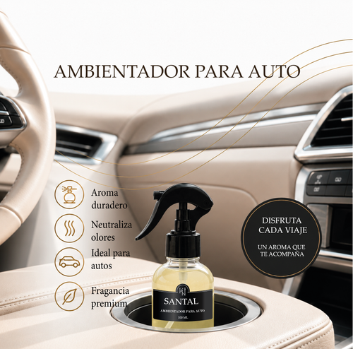 Ambientador para Auto SANTAL | Inspirado en Santal 33 | 100 ml