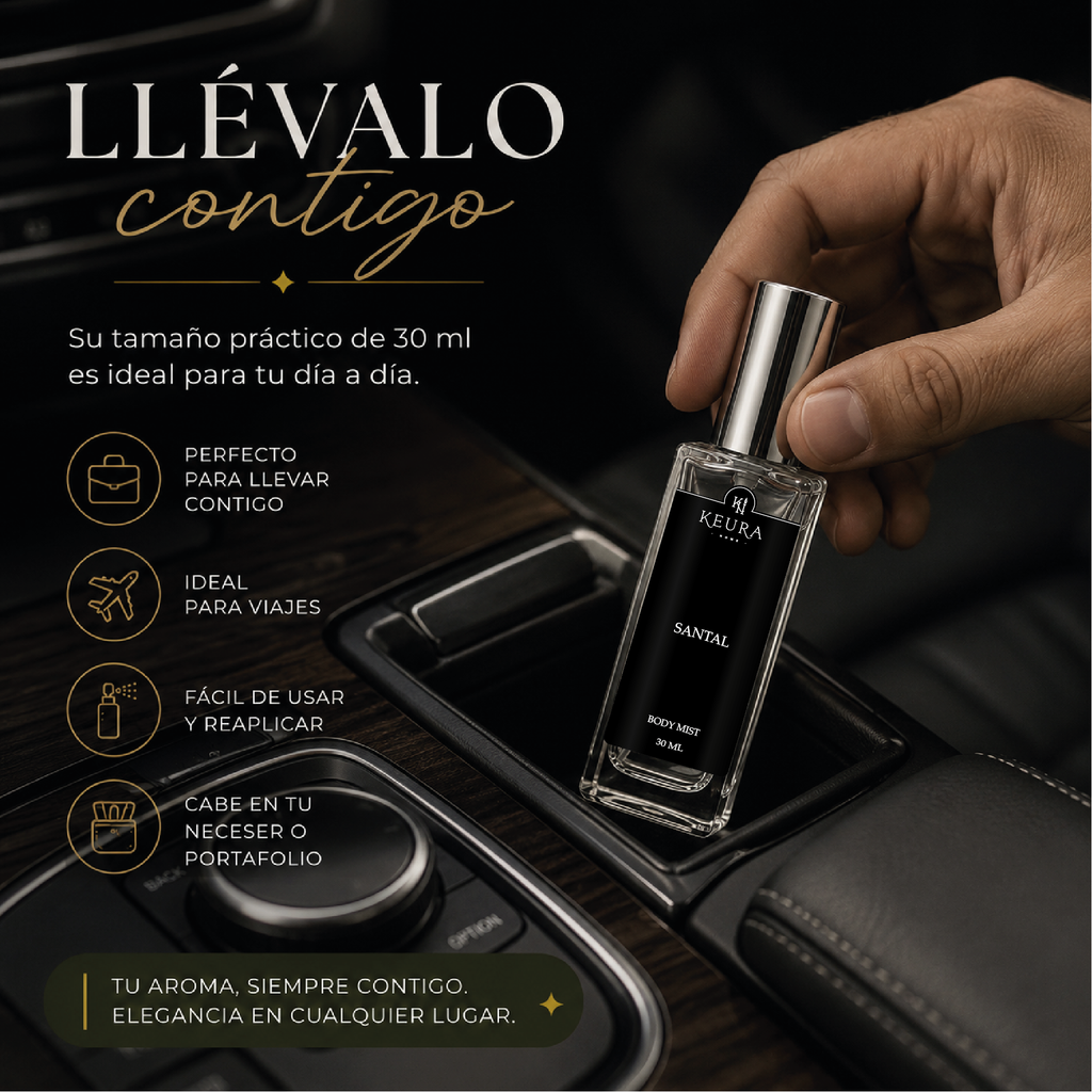 Body Mist SANTAL | Inspirado en Santal 33 | 30 ml