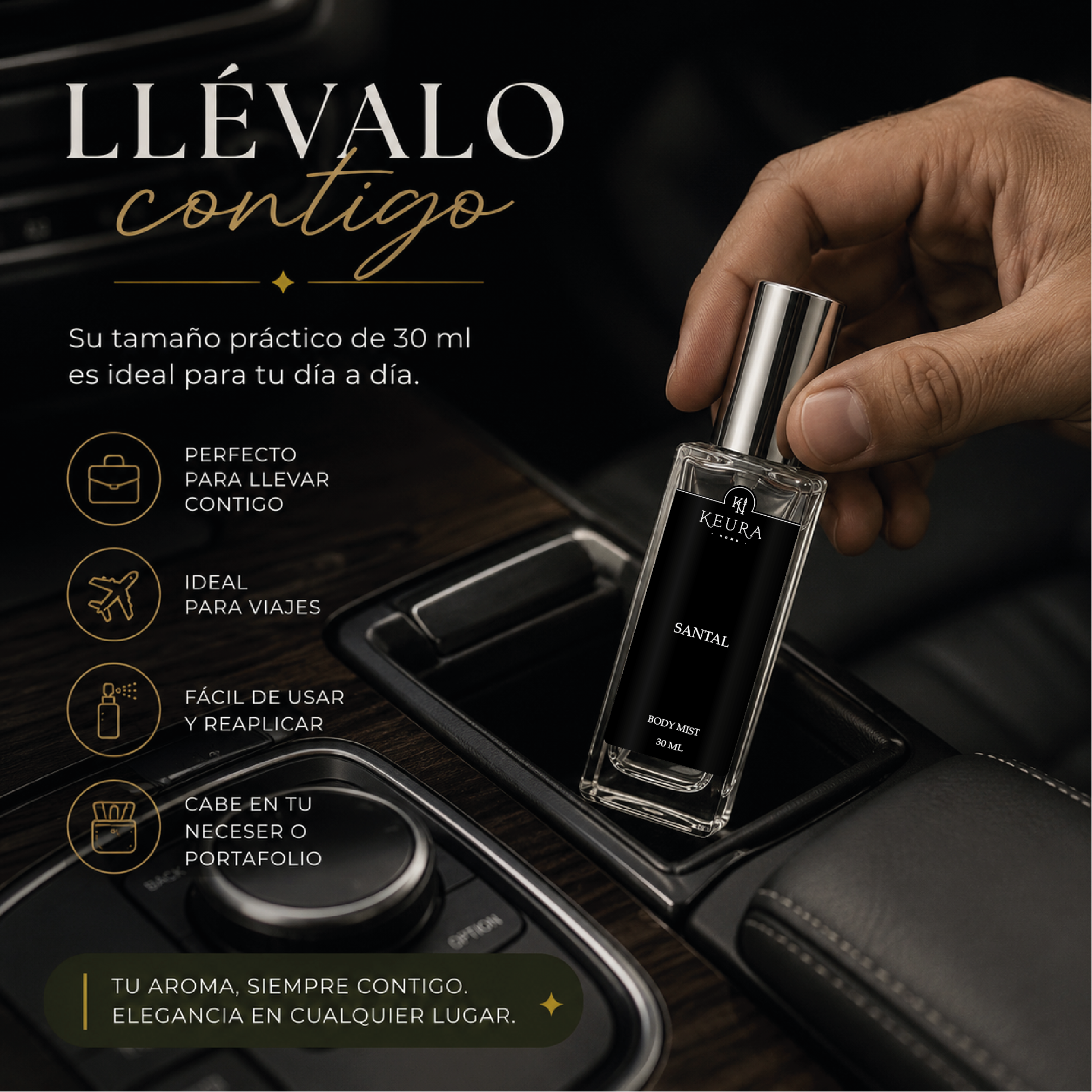 Body Mist SANTAL | Inspirado en Santal 33 | 30 ml