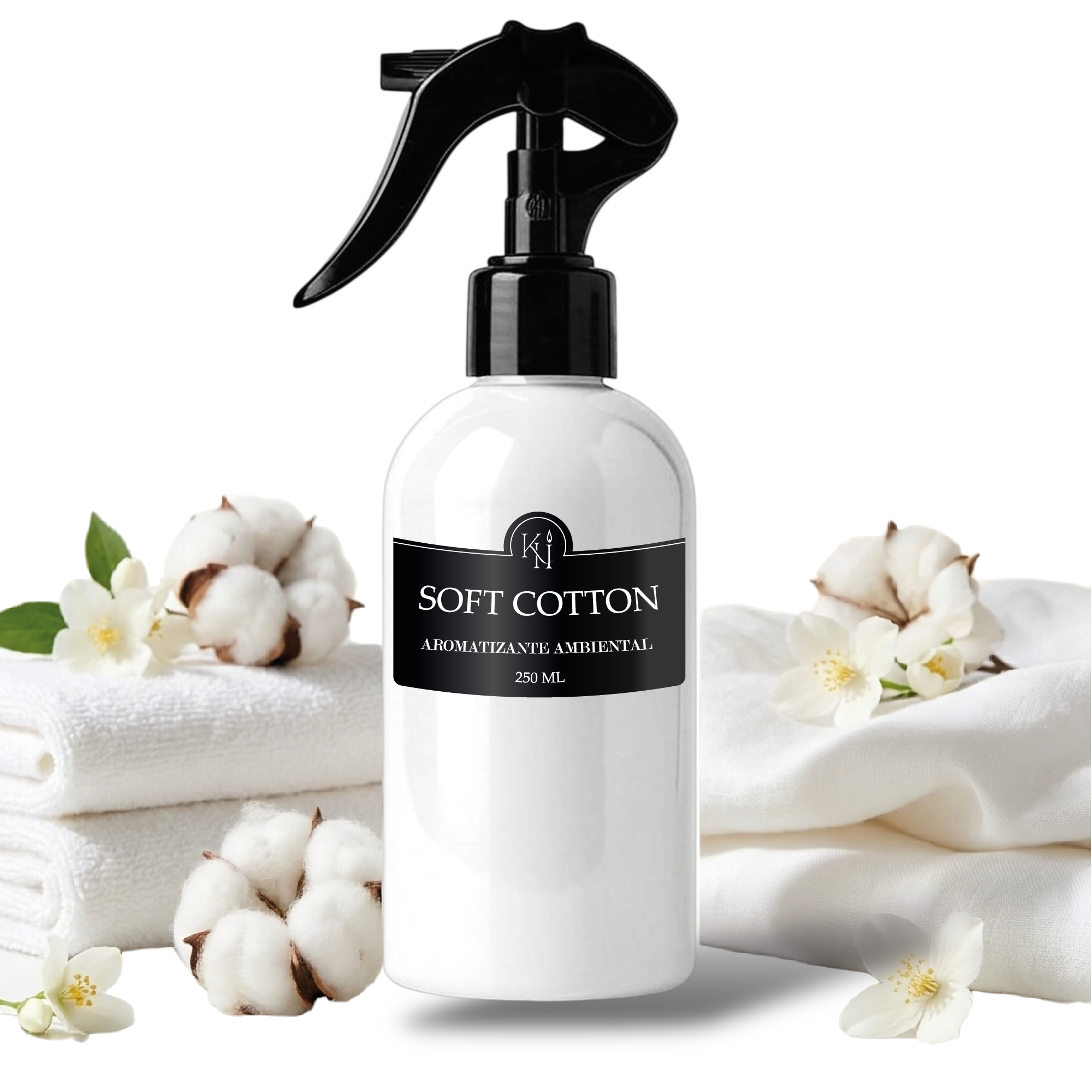 Aromatizante Ambiental SOFT COTTON | Aroma a Ropa Recién Lavada | Spray para Hogar 250 ml