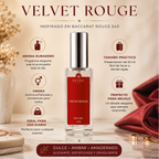 Body Mist VELVET ROUGE | Inspirado en Baccarat Rouge 540 | 30 ml